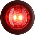 Optronics 2-Led 3/4in. Red Marker/Clearance Light Kit With Grommet And .180 Male Bullets MCL11RHPG